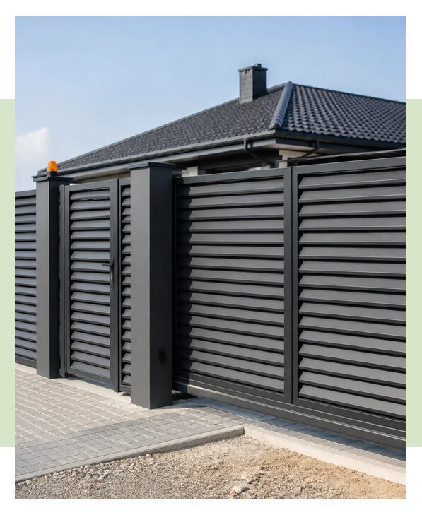 Забор жалюзи под ключ в Краснокамске по цене от 5981 р. | ЗаборЭксеперт-Кнм