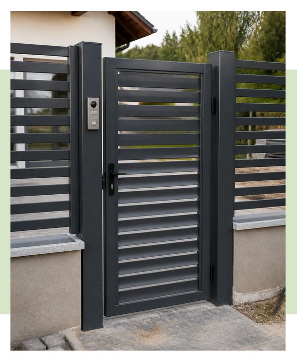 Изготовление и монтаж калитки с домофоном под ключ в Краснокамске